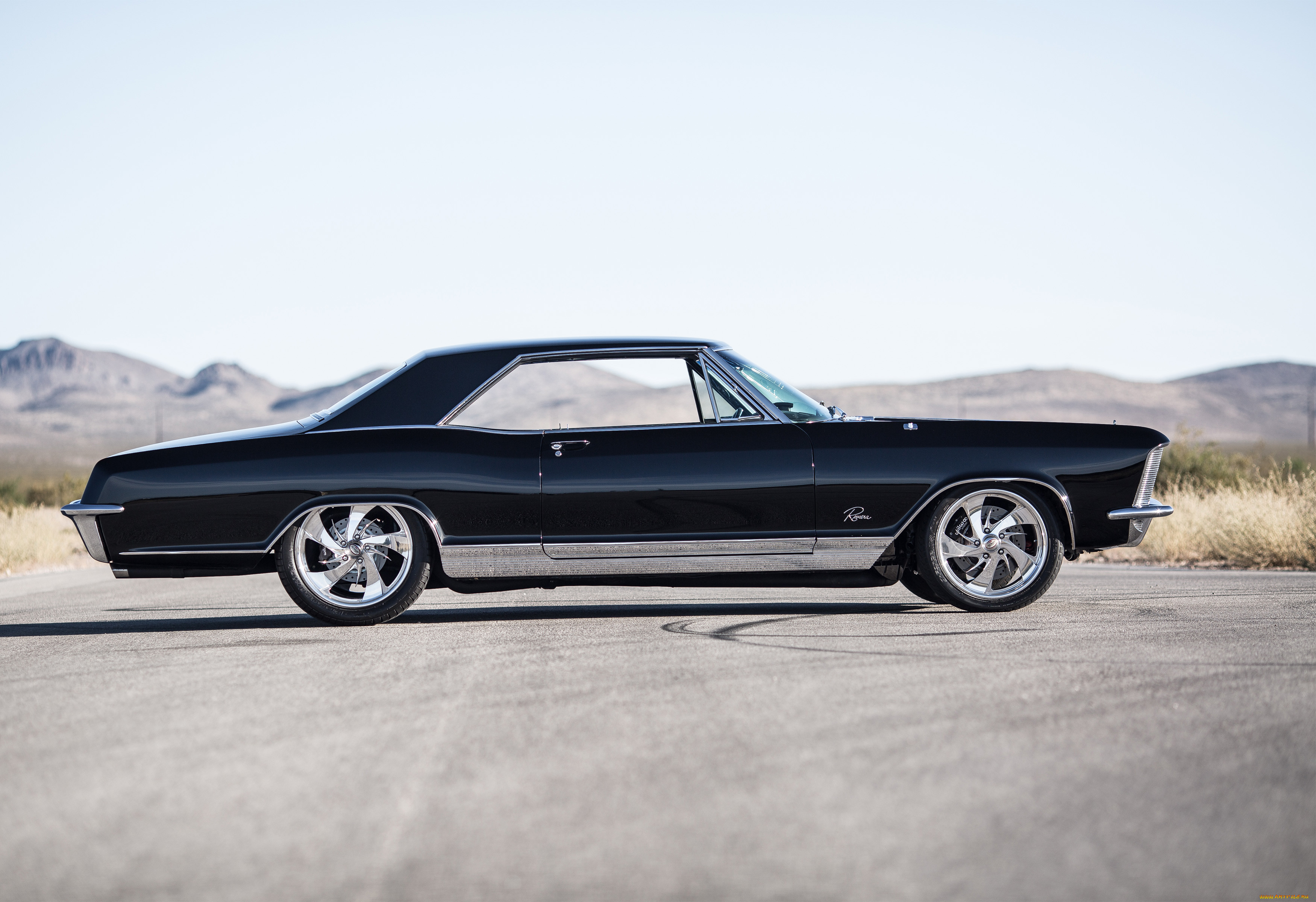 , buick, modified, black, riviera